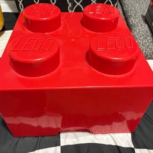 Lego Red Building Block Storage